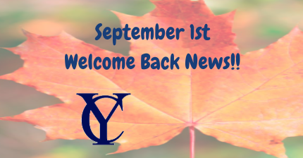 September 1st Welcome Back