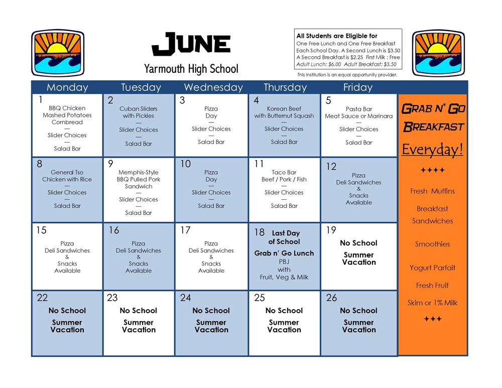 June Menu
