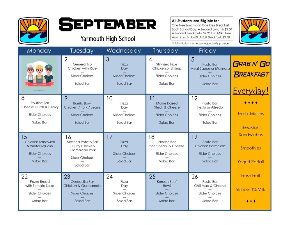 September Menu