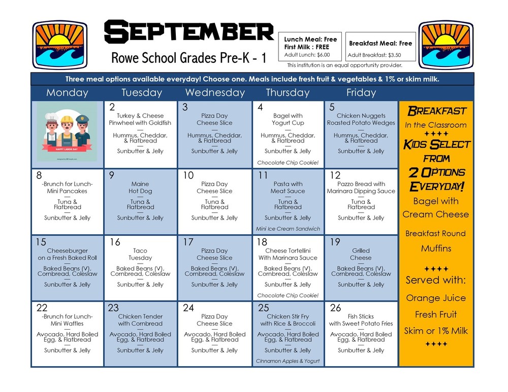 September Menu