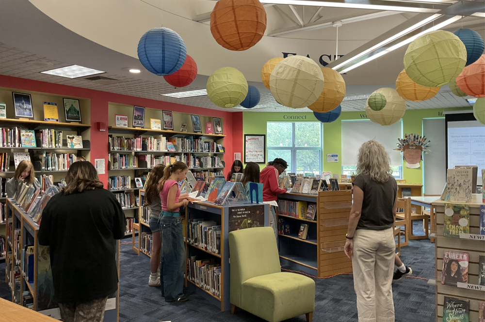 Our HMS students love our library!