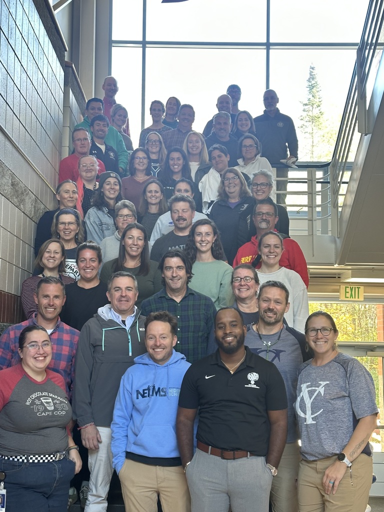 HMS Staff with Tim Allen from the New England League of Middle Schools and Vilenti Tulloch from the Academic Leadership Association