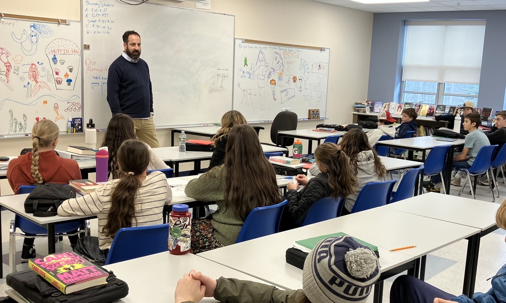 Constitutional law experts spoke to our 8th graders today