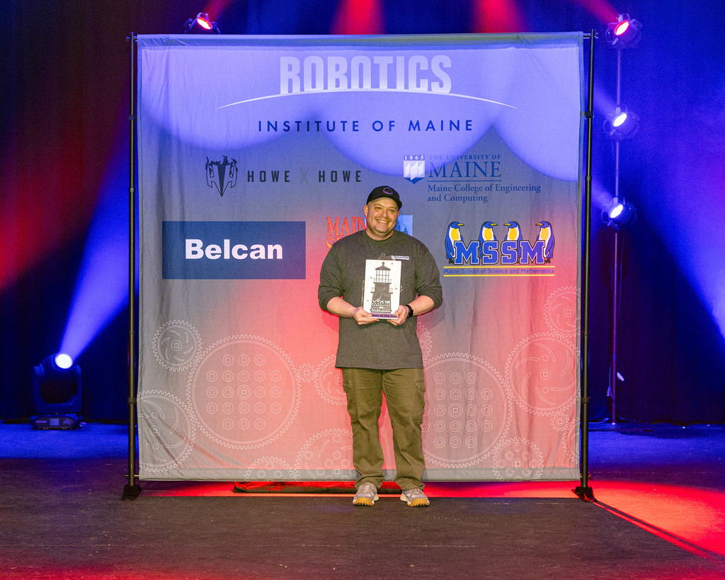 Jay Harrington, Volunteer of the Year at the State Robotics Championship.