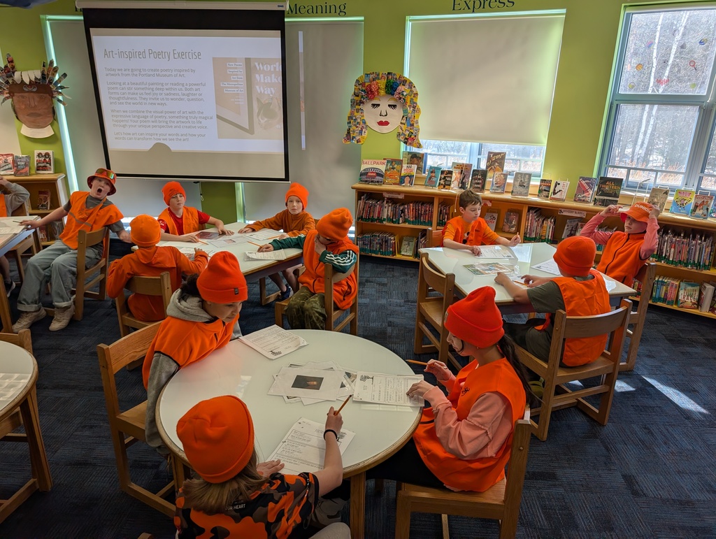 Mr. Callahan's homeroom is dressed in orange today for Spirit Week.