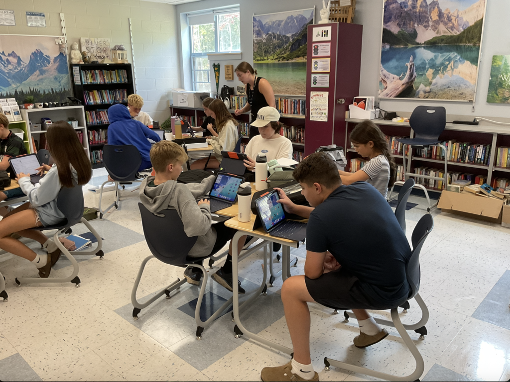 7th grade iPad roll out in homerooms this afternoon