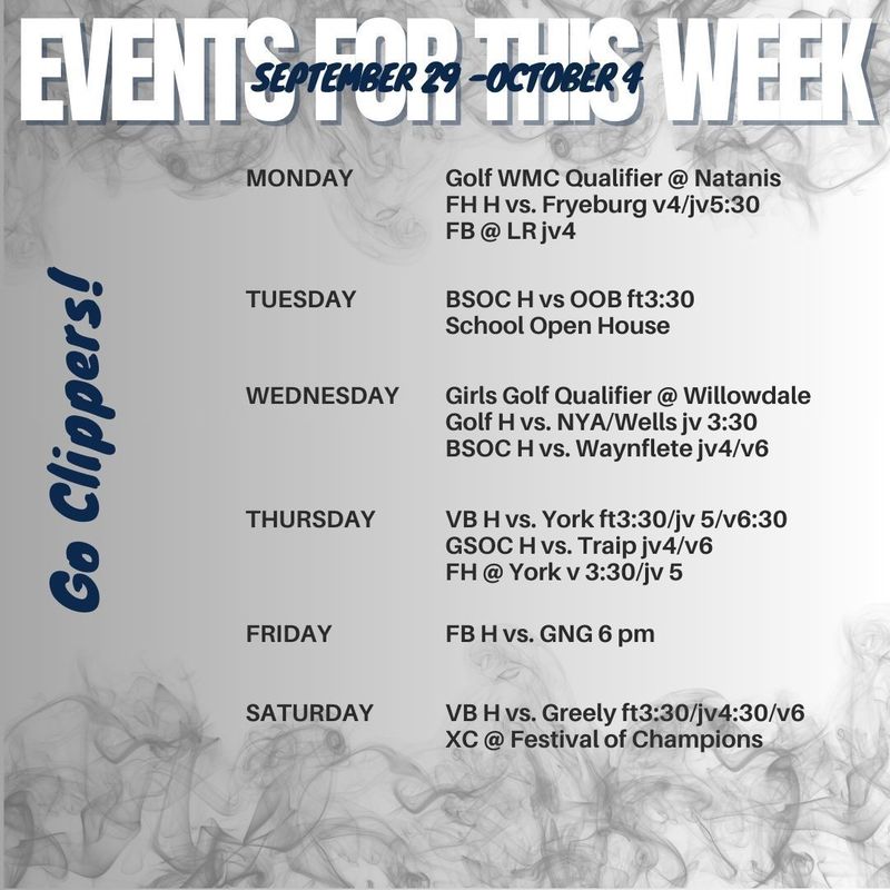 Weekly Schedule