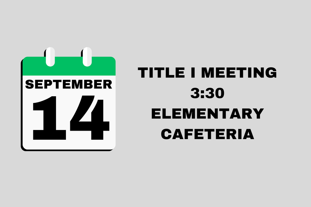 TITLE I MEETING TIME AND DATE