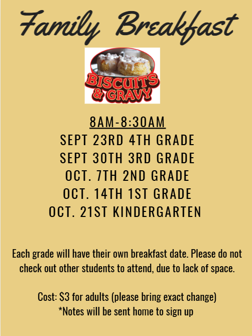 Family Breakfast Information