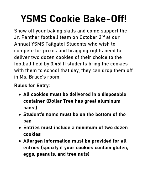 Cookie Bake-Off