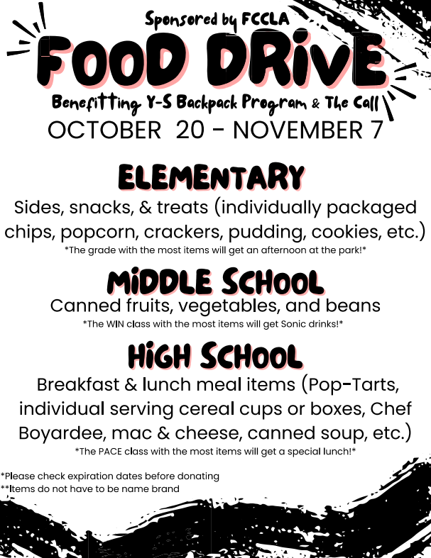 FCCLA Food Drive