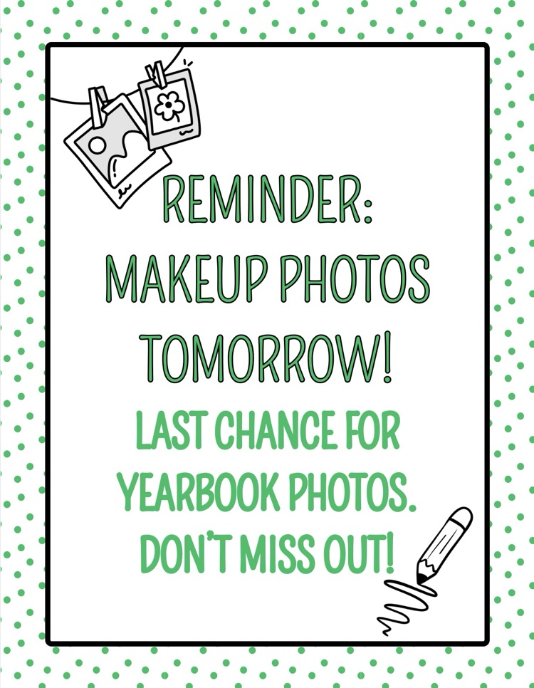 yearbook reminder