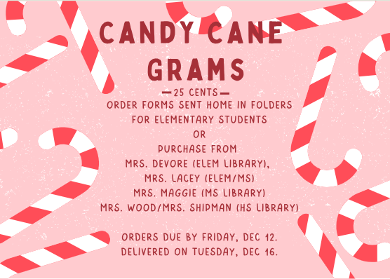 Candy Cane Grams Info Flyer