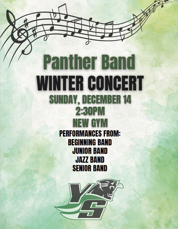 Panther Band Winter Concert Info