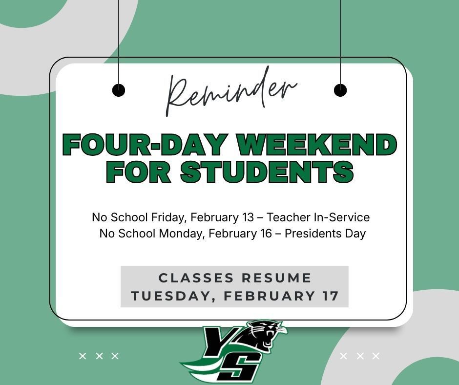 Long Weekend Reminder
