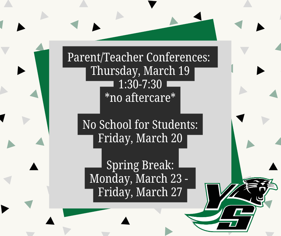 Upcoming important dates