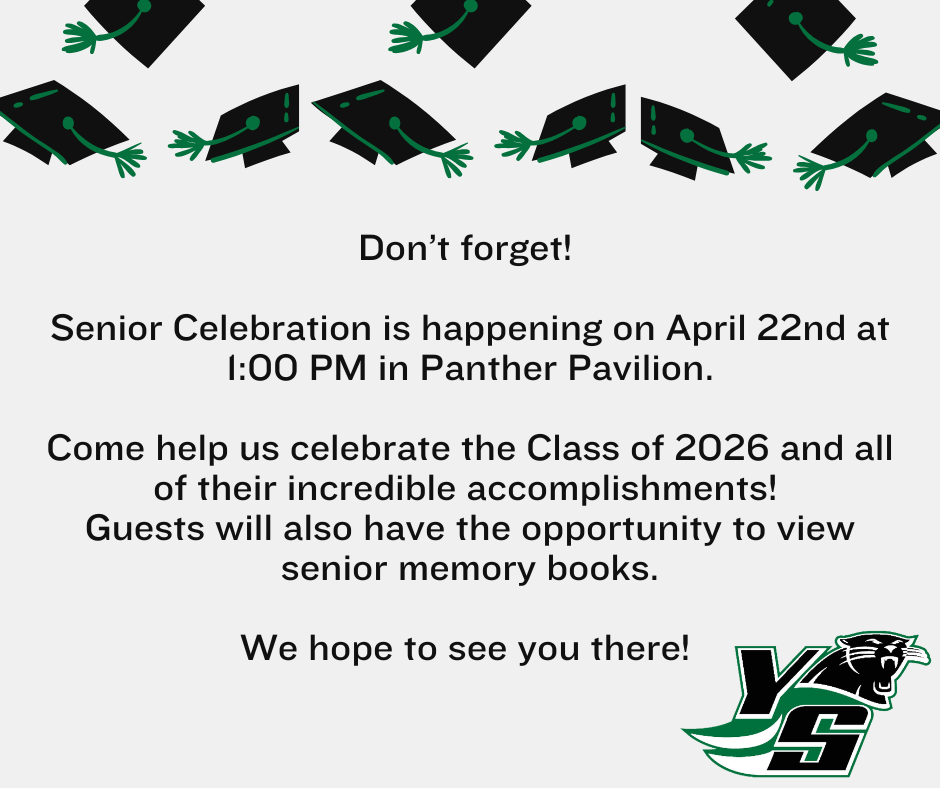 Reminder about Senior Celebration
