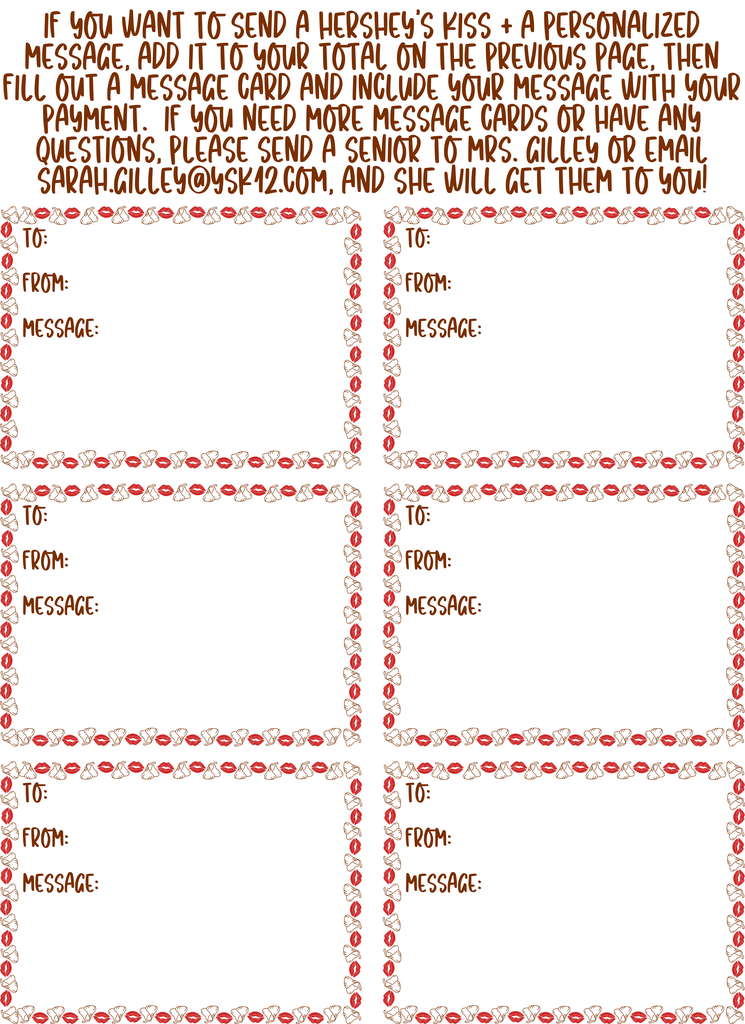 Kiss a Senior Goodbye Info