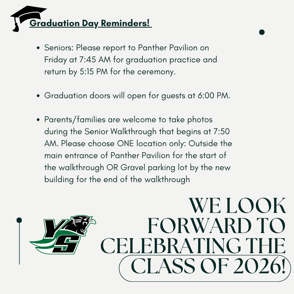 Graduation Day Reminders