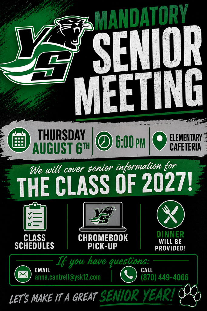 Senior Class Meeting Flyer