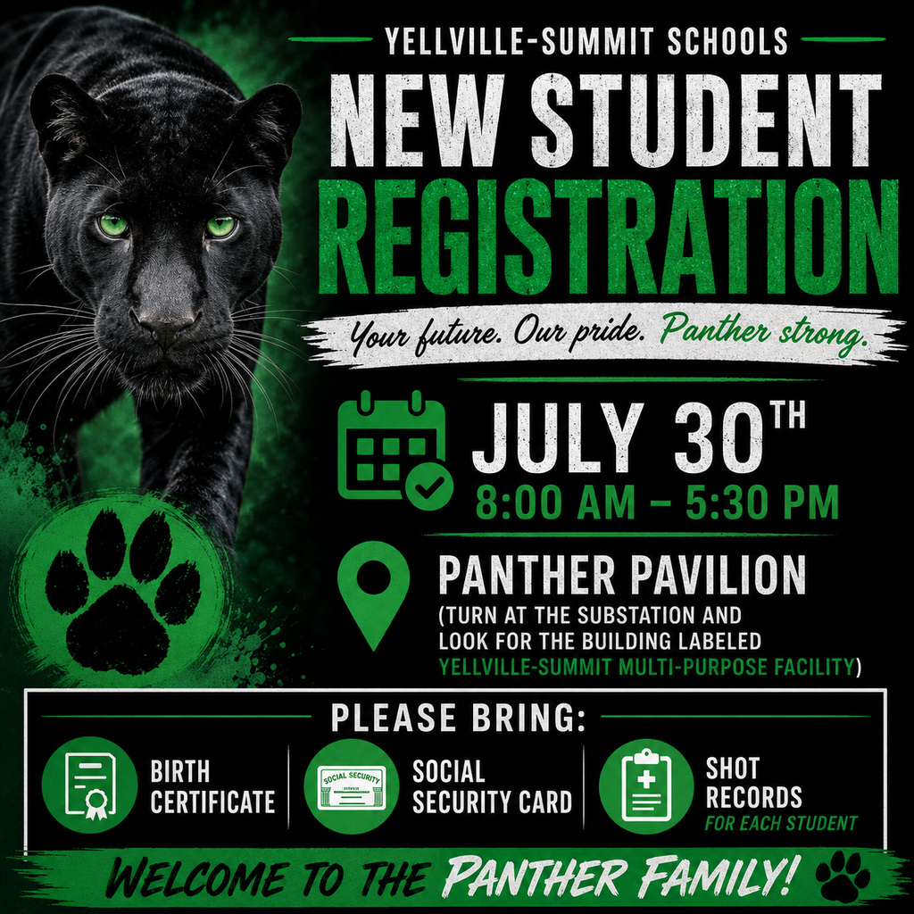 New student registration information flyer