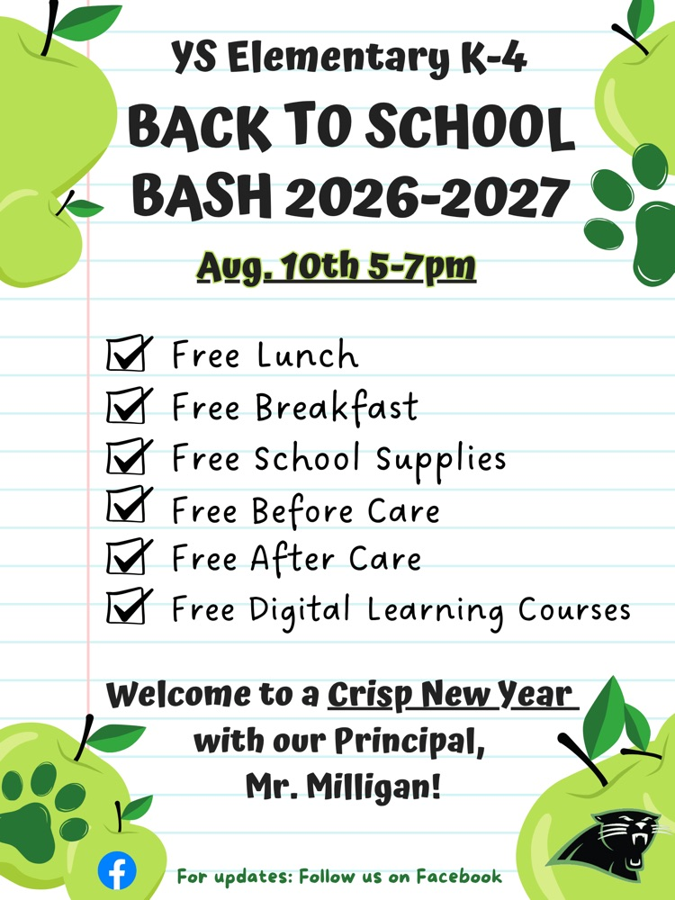 Elementary Back to School Bash Info