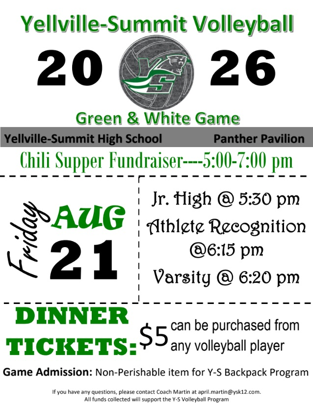 green and white volleyball game information