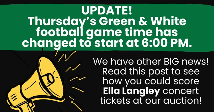 green and white football game update