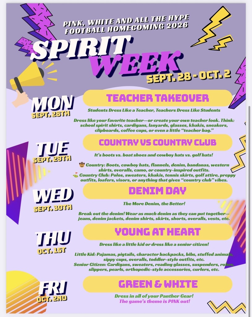 Football Homecoming Spirit Days