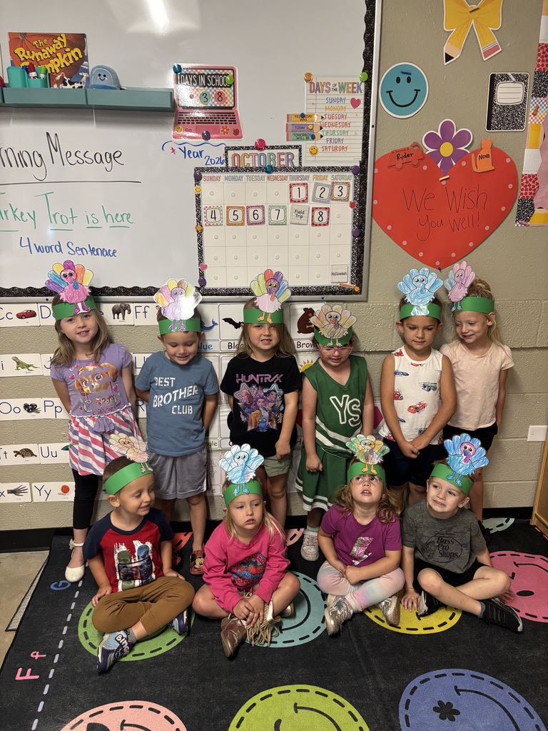 pre-k ready for Turkey Trot