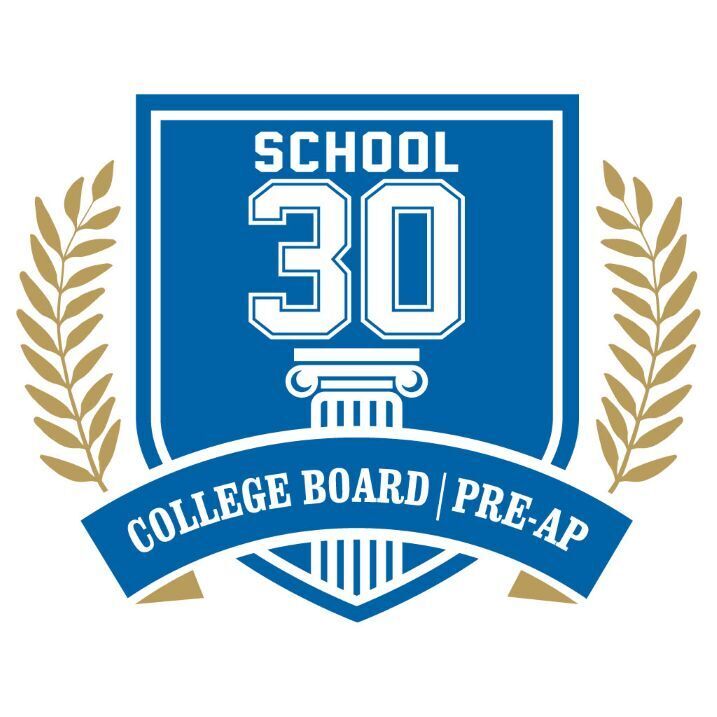 School 30 Logo noting Pre-AP