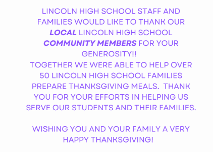 Thumbnail of Food Donation Thank you