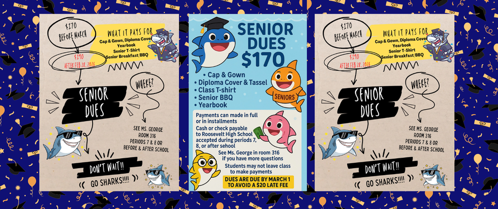 🎓 Senior Dues Reminder – Class of 2026