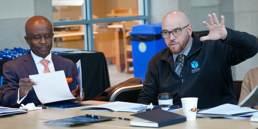 Superintendent Aníbal Soler Jr. opened the event in partnership with the Center for Open Data Enterprise (CODE), We-Collab, and Bloomberg Associates, the consultancy of the Michael R. Bloomberg Foundation, whose support is guiding this equity-driven data initiative.