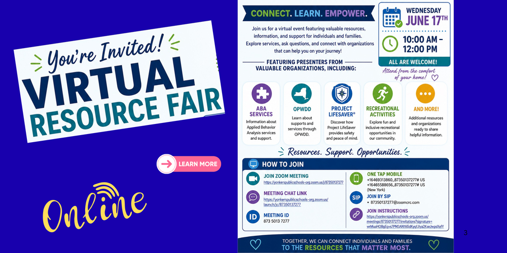 Virtual Resource Fair - June 17 10AM Remote