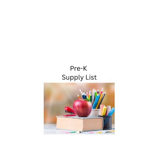 pre-k supply list