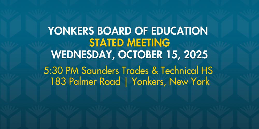 Tonkers Board of Education Stated Meeting Wednesday, October 15, 2025