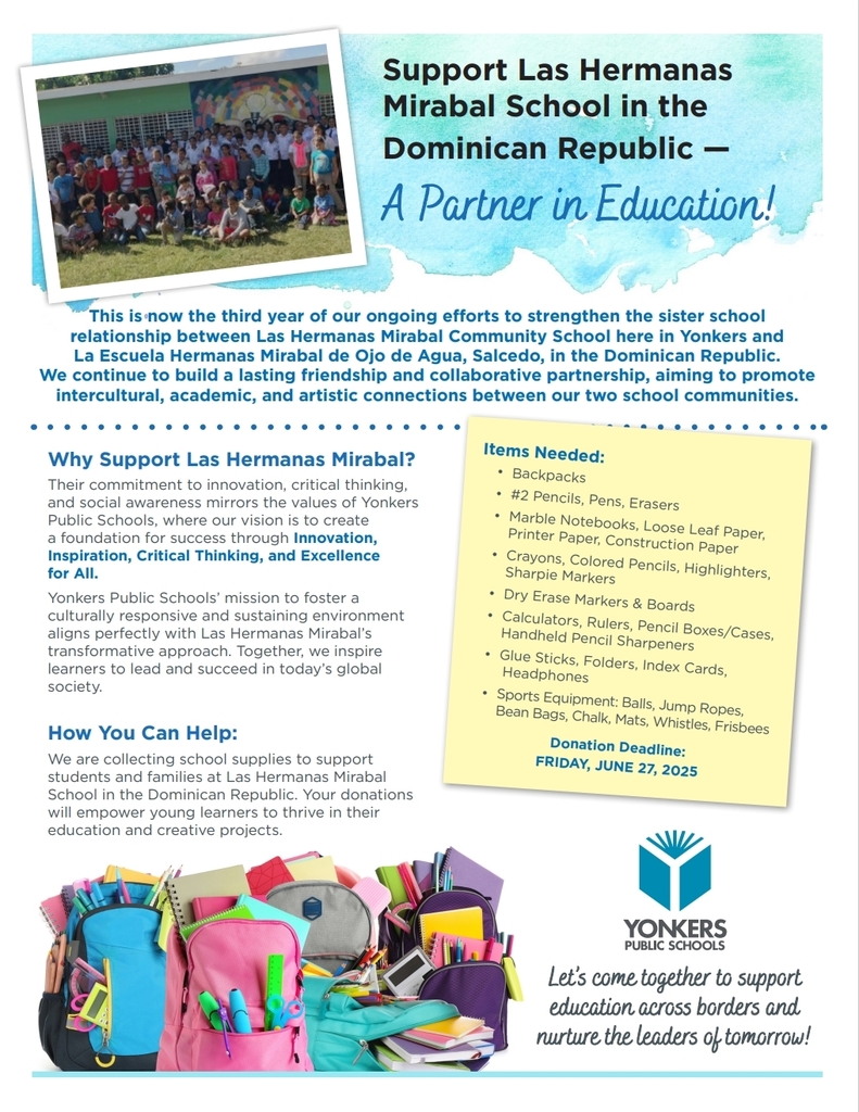 Las Hermanas Mirabal Flyer (English)