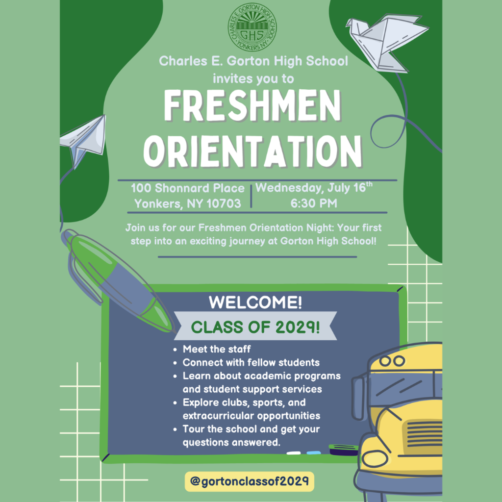 Gorton High School Class of 2029 Orientation