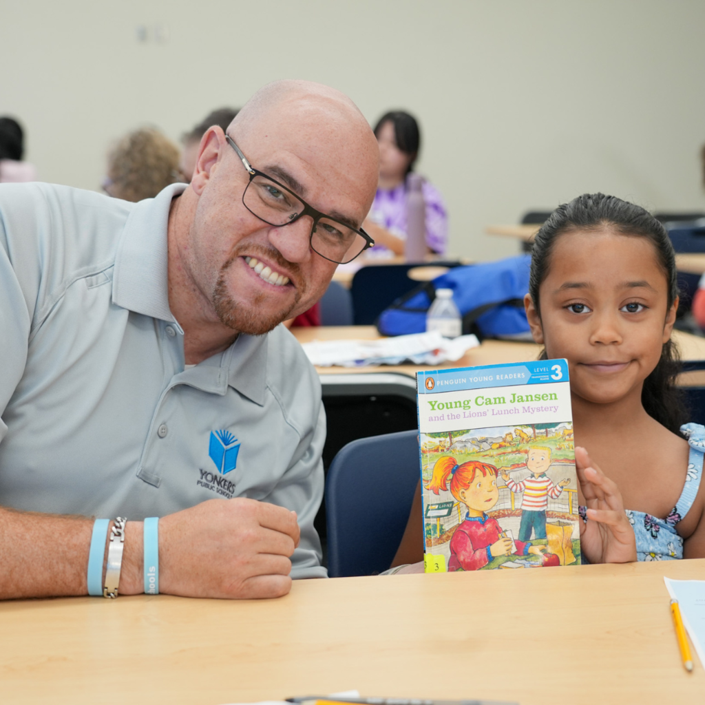 Mr. Soler, Reading Buddy to a rising 3rd grader