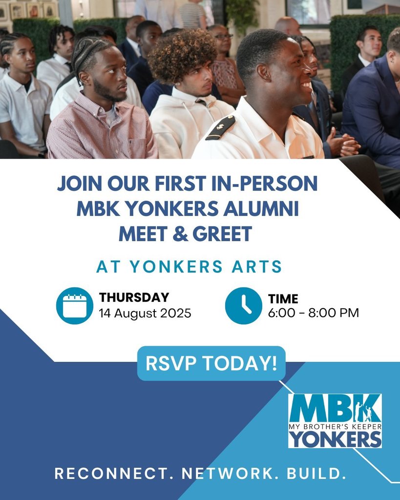 Join our first in-person MBK Meet and Greet at Yonkers Arts