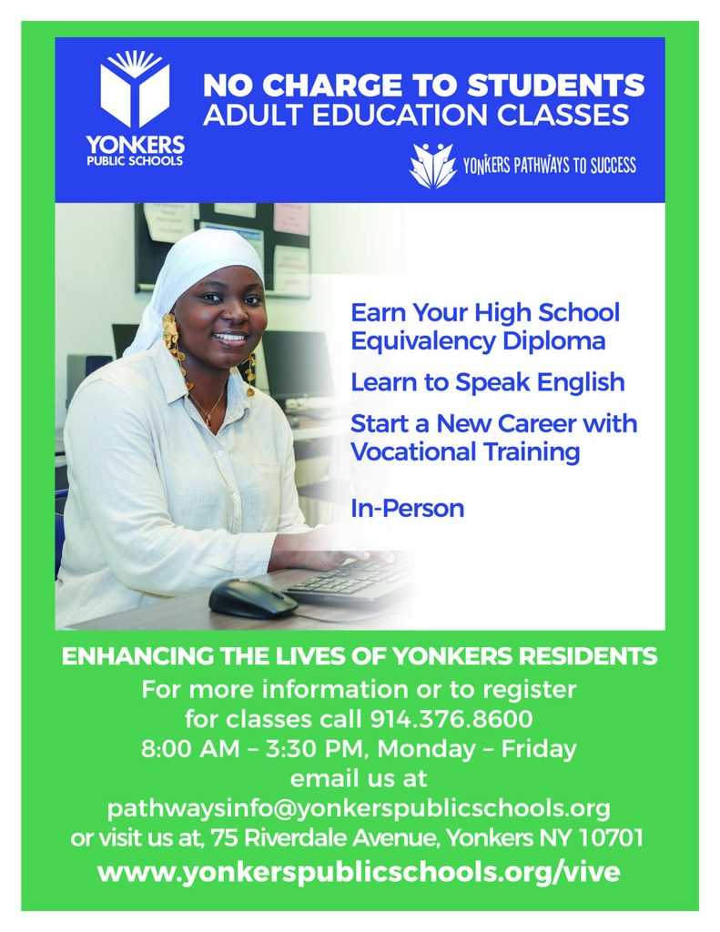 FREE Adult Education Classes FLYER 2025_English 
