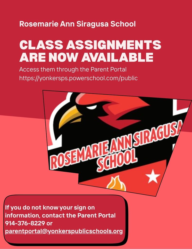Class assignments are in Parent Portal
