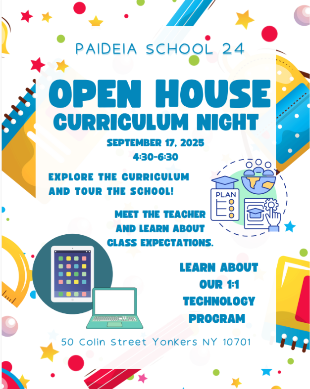 Paideia School 24 Open House Curriculum Night September 17th 