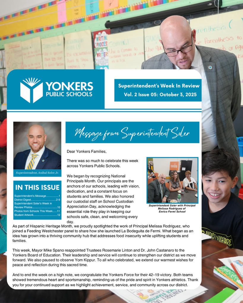 Superintendent's Newsletter - 10.03.2025
