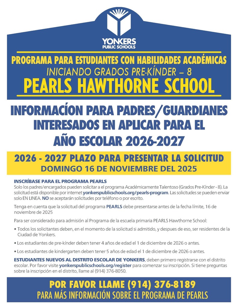 PEARLS Academically Talented Flyer - Spanish