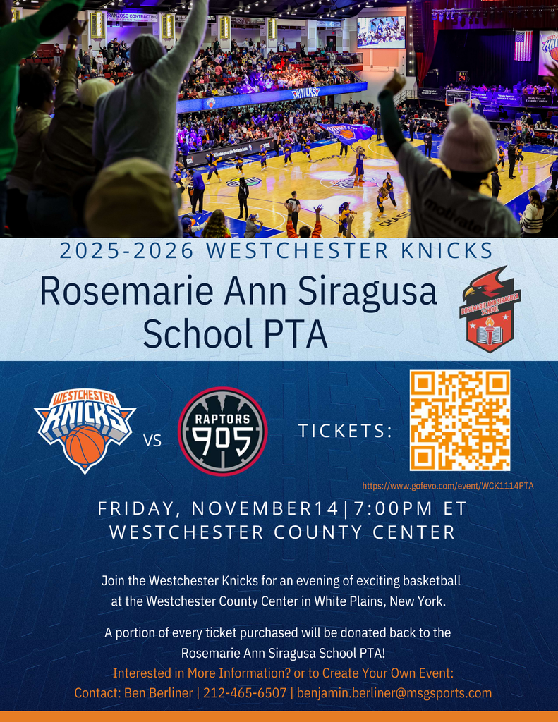Rosemarie Ann Siragusa PTA WCK Fundraiser 11-14-25