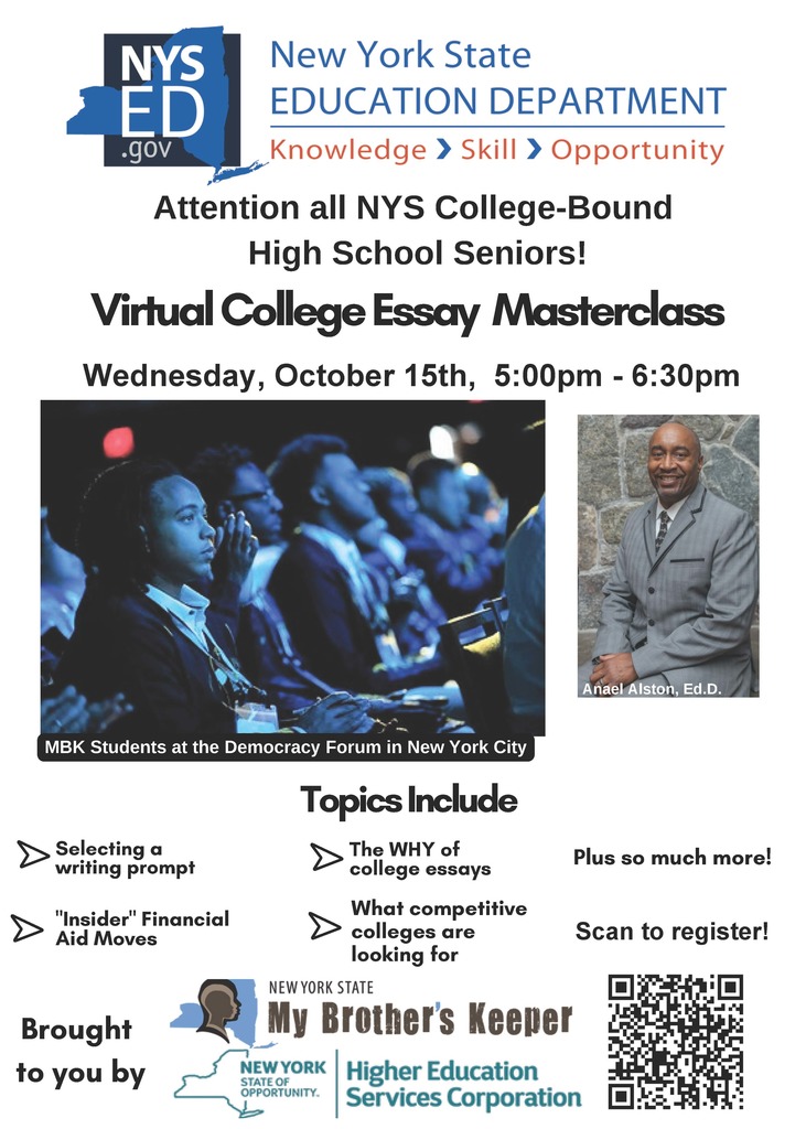 Virtual College Essay Masterclass 