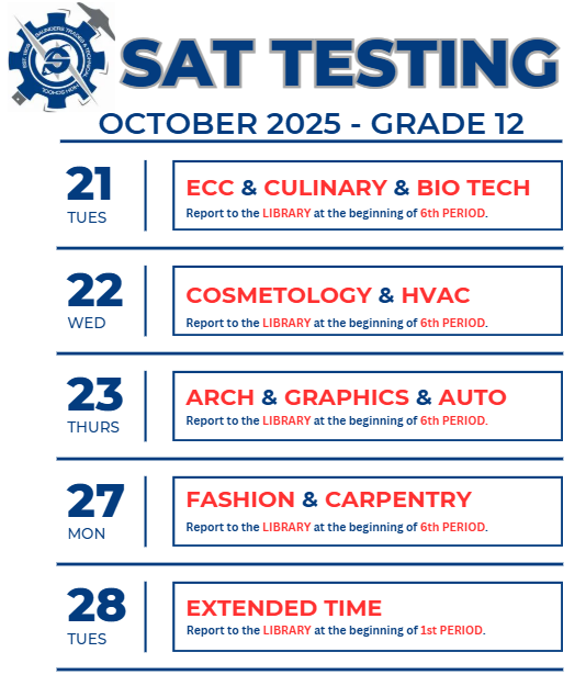 SAT Testing Schedule
