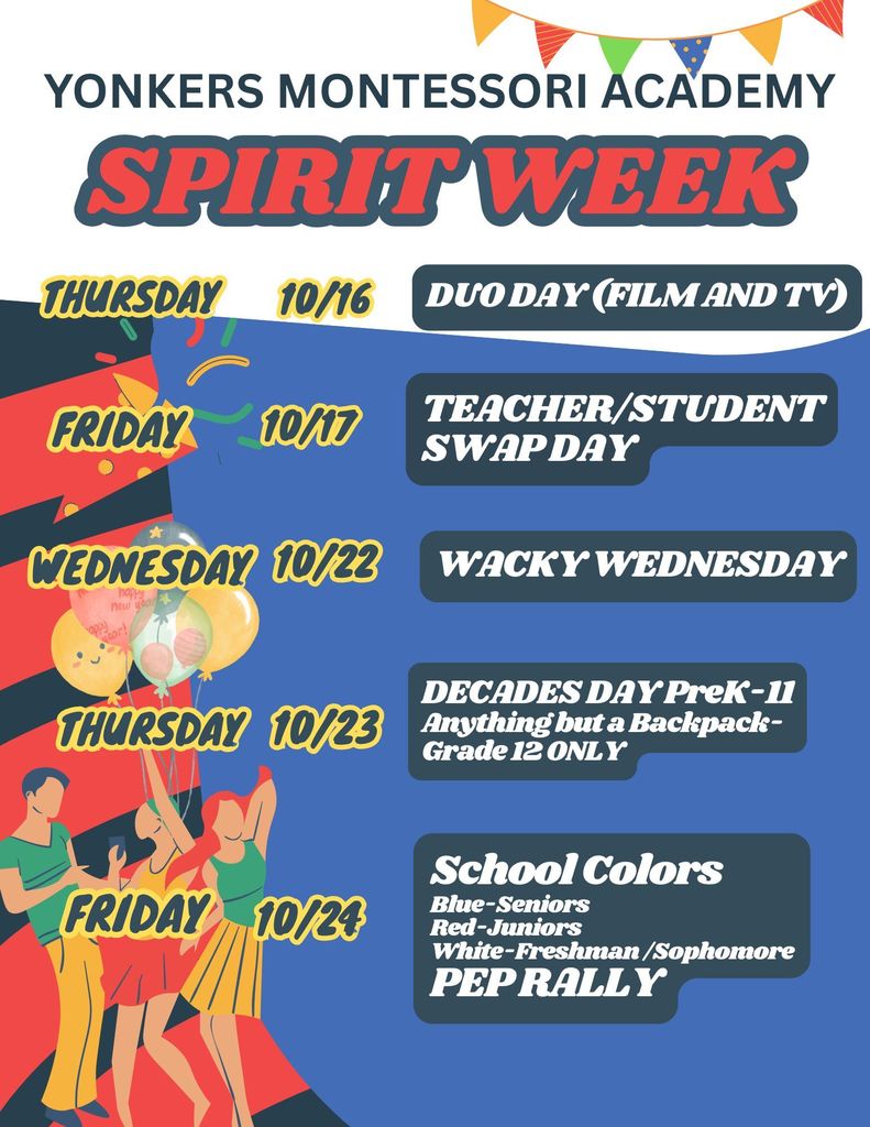 YMA Homecoming Spirit Week October 2025